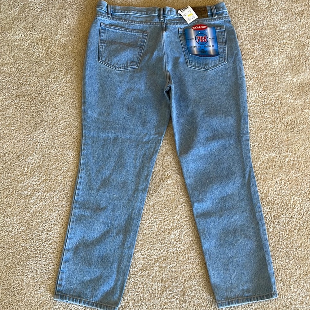 Bugle Boy Anchor Blue Patriotic Vintage Jeans Sz 40 NWT